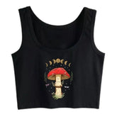 Charm Magical Mushroom Aesthetic Top